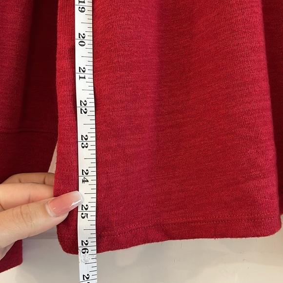 π NWT Rafaella Red Long Sleeve Gold Button Sweater, Size: XL - Picture 13 of 13